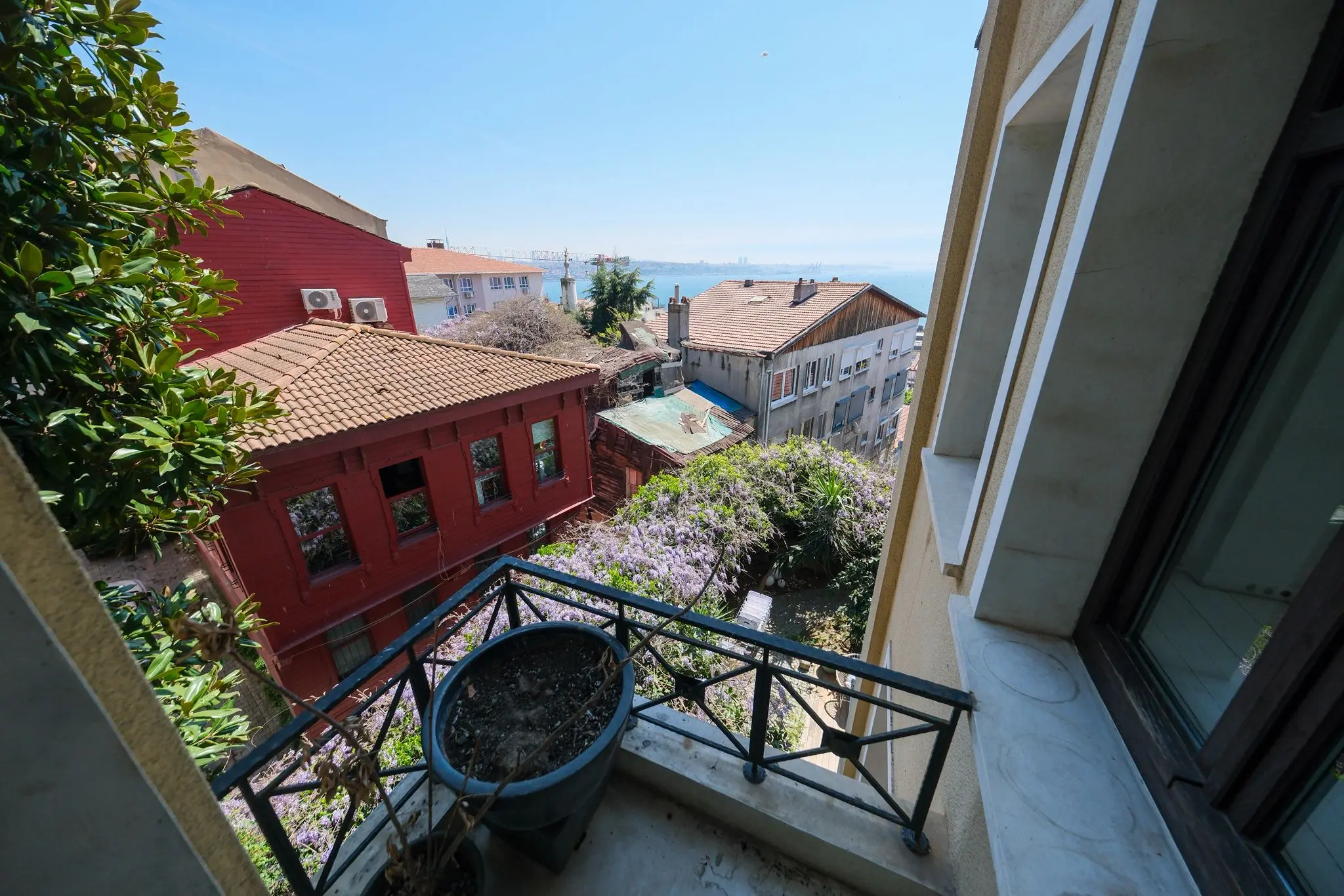Attached balcony